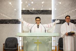  주일 부활절 세례예식